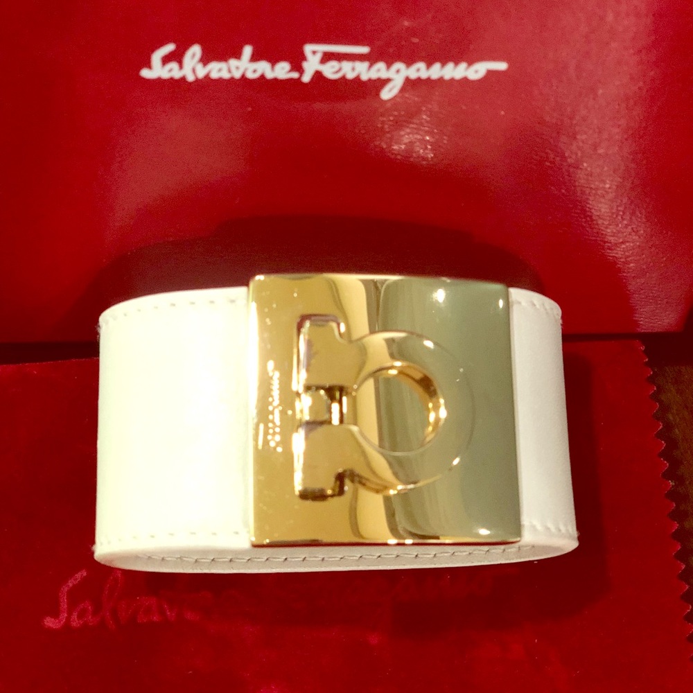 Salvador Ferragamo Gancio Cuff Bracelet